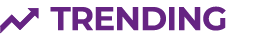 Purple Trending Icon